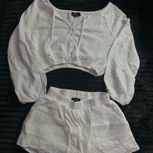 Vici Textured White Top